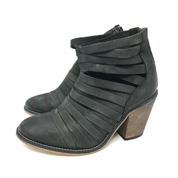 Free People Hybrid Ankle Boots Booties Black 8 - Picture 4 of 9